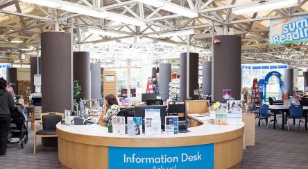 Information desk table